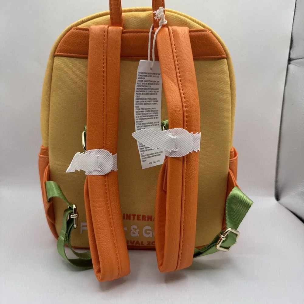 Disney‎ Parks Loungefly 2025 EPCOT Flower & Garden Orange Bird Backpack NEW NWT